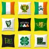Irland Flagge Irische Harfe Erin Go Bragh Kissenbezug für 50cm 40cm 55cm 45*45cm 30cm Quadrat Schlafzimmer Kissenbezug
