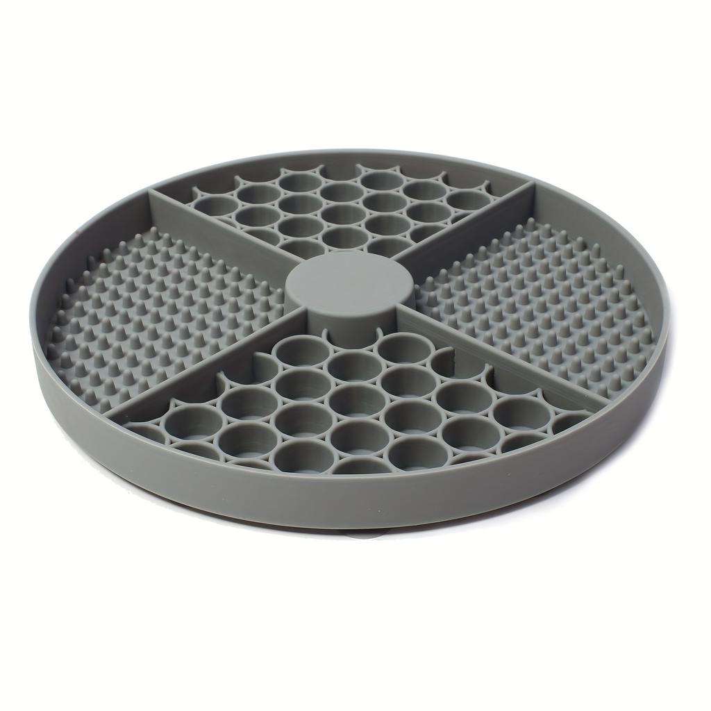 Hunde-Futtermatte Silikon Katzen-Langsamfresser-Näpfe mit Saugnapf Slow-Feeding-Pad Hunde-Leckmatte Angstlösende Utensilien