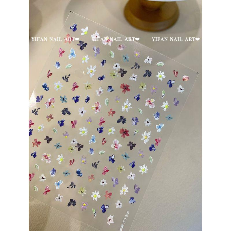 

Yifannail [Spring Floral] Elegant Style ~ Oil Painting Small Flower Color Small Floral Nail Sticker J228 J228-1. [thin tenacity oil painting floral. 1]]