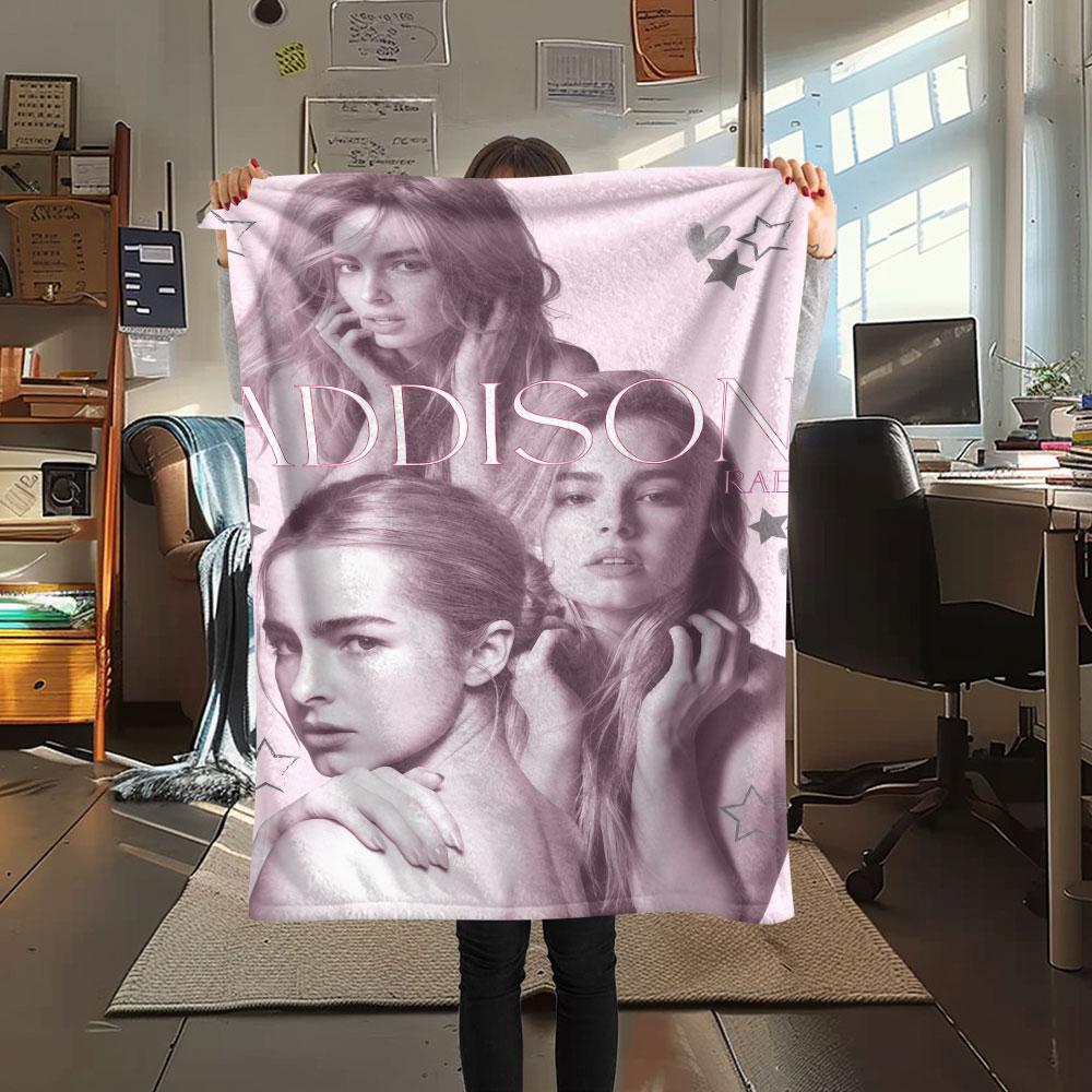 Addison Rae Blanket, High quality Comfortable for All Seasons, Home Decor, Warmth and Comfort