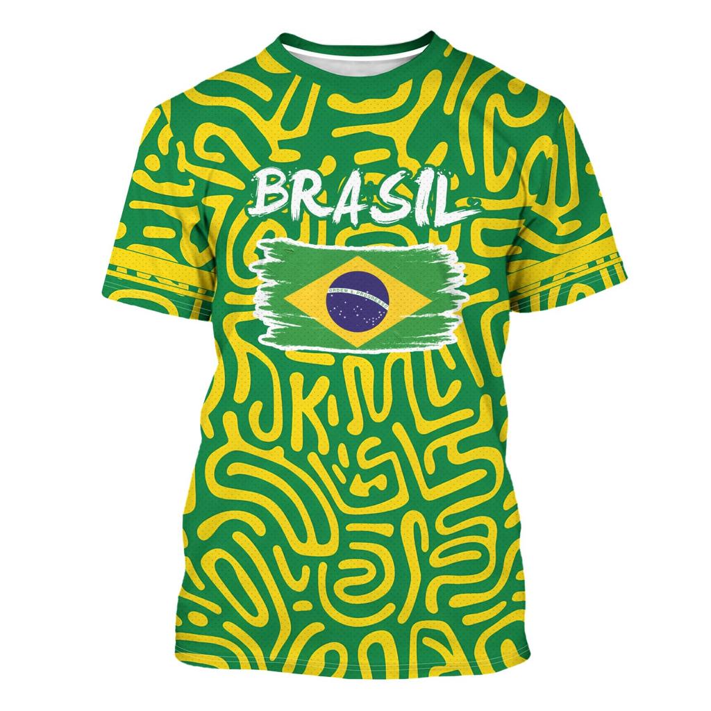 Unisex Retro Soccer Fan Jersey Lightweight Breathable Short Sleeve Football Shirt with National Emblem and Diagonal Stripe Design for Outdoor Sports