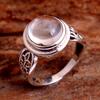 Rock Quartz Gemstone Solid Ring 925 Sterling Silver Handmade Jewelry Statement Ring