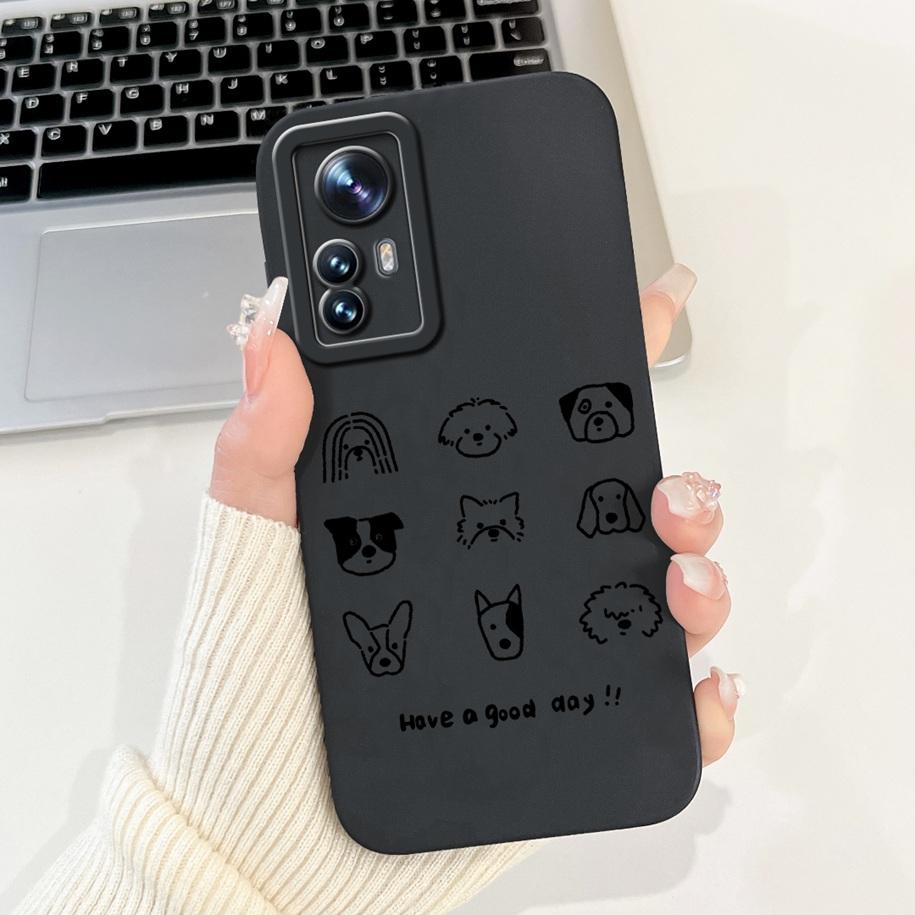 For Xiaomi 12 Pro Case Mi 12 12X 12S Cover Cute Cartoon Rabbit Panda Soft Silicone Lens Protective Cases For Xiaomi 12S Pro Capa