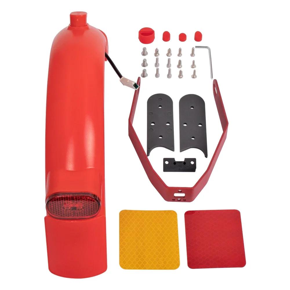 Rear Mudguard Set for Xiaomi M365 Pro 2 Mi3 Electric Scooter Fender Brake Taillight With Gap Cover Pad Reinforced Holder Set