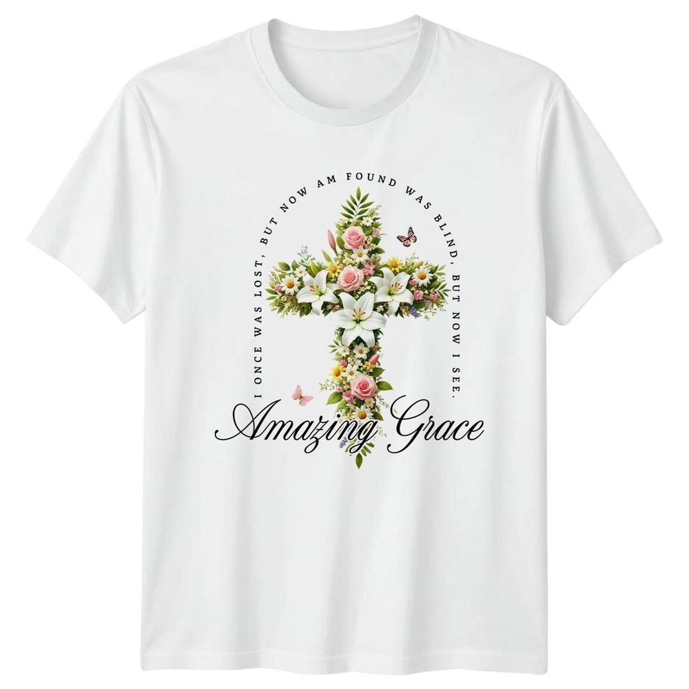 I Once Was Lost But Now Unisexs TShirt Christian Faith Christmas Gift For Her S