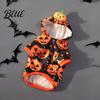 Halloween Dog Clothes Pumpkin Hoodie Pet Sweatshirt Autumn Pullover Pullover Hooded T-shirt for Small Medium Dogs Cats Outfit