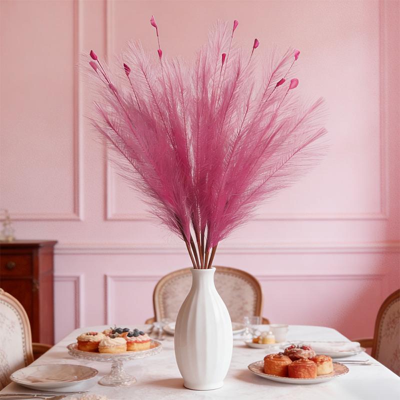 72cm Pampasgras Künstlicher Strauß Fake Schilf für Wohnzimmer-Dekoration Garten Hochzeitsdekoration Vase Blumengestecke