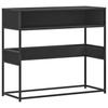 Vidaxl Stolik Konsolowy, Czarny, 90X35X80 Cm, Materiał Drewnopochodny