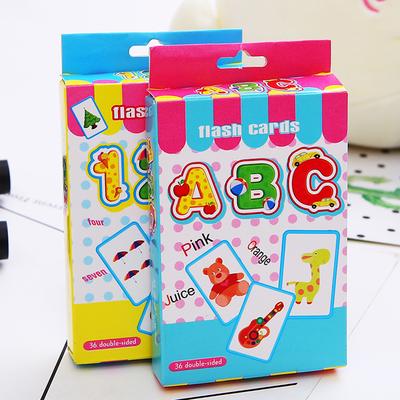2Pcs Alphabet Flashcard Pädagogisches Englisch Kinder Zahlen