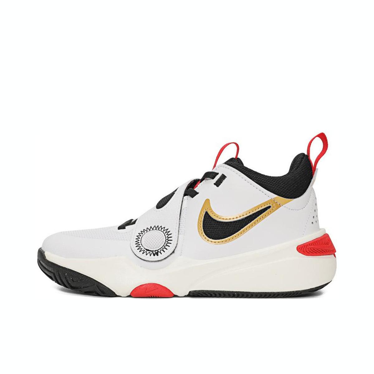 

Nike Team Hustle D 11 Comfortable Versatile Non-Slip Low-Top Casual Shoes Kids sneaker Black Red JG8996-108 35.5