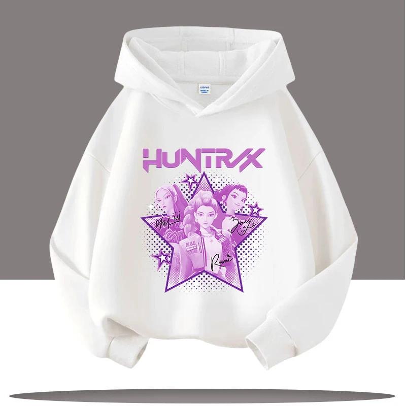 Children's Cartoon Printed Comfortable Hoodie Girls' Fashionable Sportswear Casual Long Sleeved Pullover