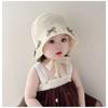 Bow Lace Straw Hat Summer Children Panama Caps Fashion Baby Straw Hat  for Kids