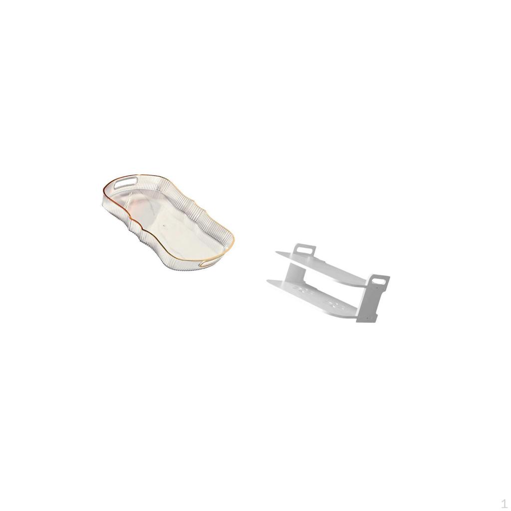 Multifunctional Organizer Tray for Food Bathroom Vanity Fruit Cafe Cosmetic Storage And Router Stand