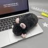 Flower Branch Rat Plush Pencil Pouch Large Capacity Multi-use Cosmetic Bag for School Office Travel Storage Organizer