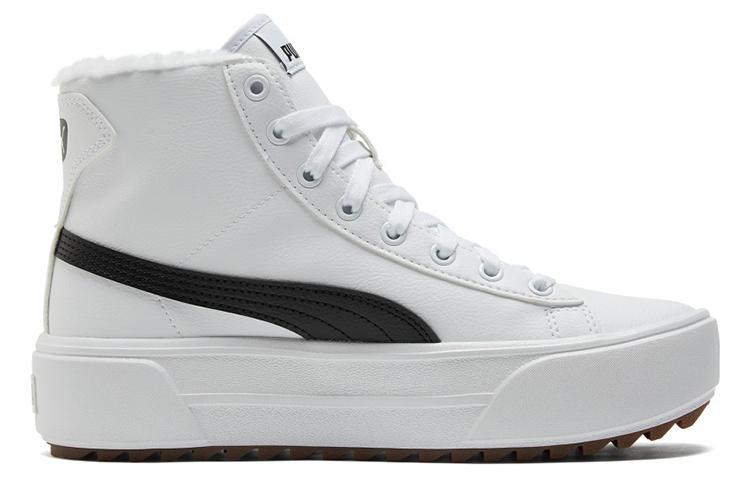 Puma Wmns Kaia Mid 'Fur - White Black' Sneakers