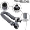 Bathtub Flexible Reliable Performance Shower Drain Pipe Simple Installation