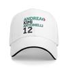 Casquette de Baseball Andrea Kimi Antonelli Unisexe Adulte Personnalisable DIY Chapeau Trucker Été Décontracté Tennis Skate Vente Chaude Casquettes de Baseball