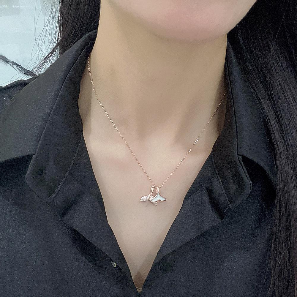Tancise Kvinner halskjede anheng Classic 925 Sterling sølv Zircon Fashion Gift