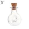 5Pcs Cork Stopper Small Empty Glass Bottle Tiny Glass Jars With Cork Decorative Wish Glass Jars Wedding Holiday Mini Containers