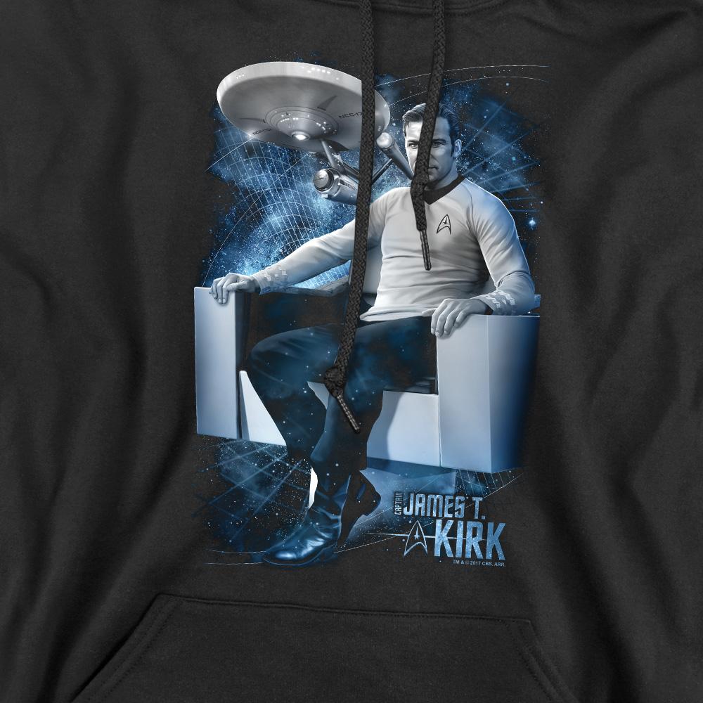 Star Trek Mens CaptainÂ´s Chair Hoodie