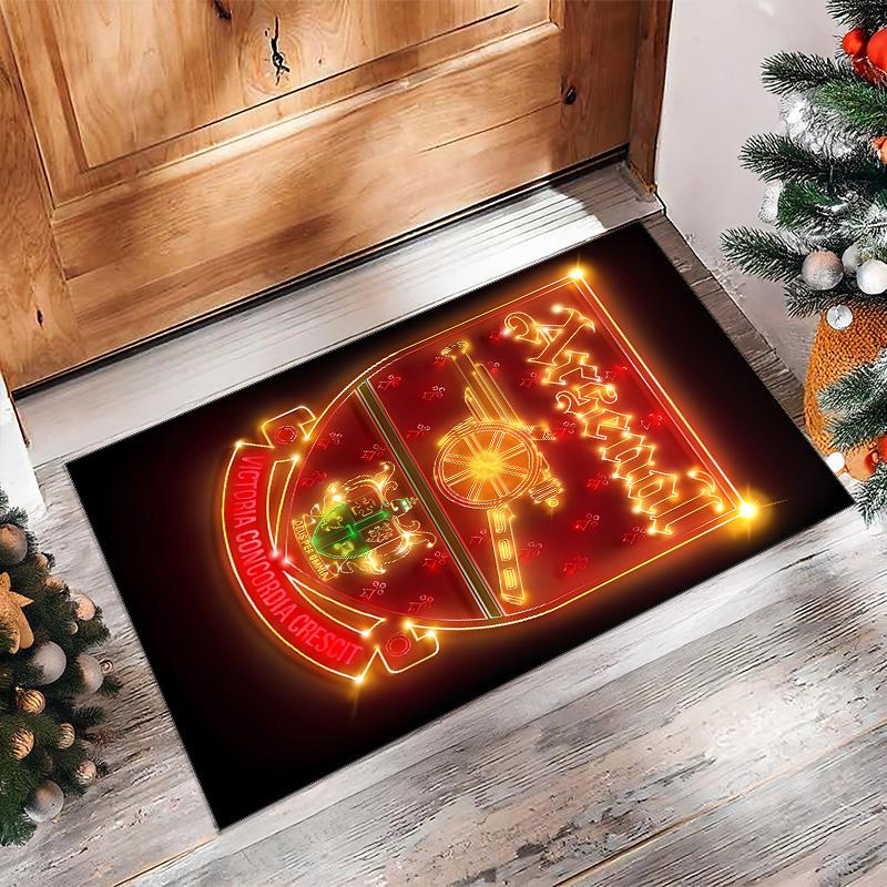 Argentina Printed Flannel Area Rug Non Slip Soft Polyester Floor Carpet Indoor Decor Mat for Bedroom Living Room Sofa Game Room Home Decoration