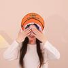 Basketbalová pokrývka hlavy Nastavitelná Měkká Teplá Oranžová Pokrývka hlavy Crossdressing Simulace Basketbalový klub Selfie rekvizita Plyšová čepice Narozeninový dárek
