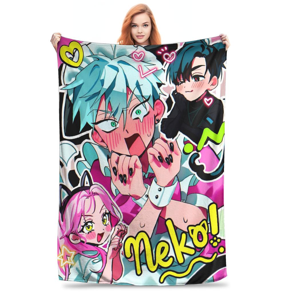 Anime Alien Stage Super Soft Blankets  Kids Plush Bedding Throws Aesthetic Home Decor Flannel Bedspread Sofa Bed Cover