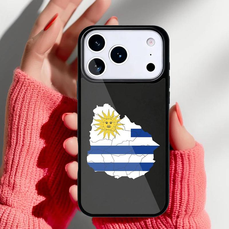 Uruguay National Flag Phone Case for iPhone 17 Air 16e 15 14 13 Pro Max Back Cover for 12 11 Pro Coque