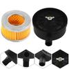 Pump Accessories Air Compressor Silencer Muffler with 20mm Air Filter Noise Reduction Plastic + Paper Material Black