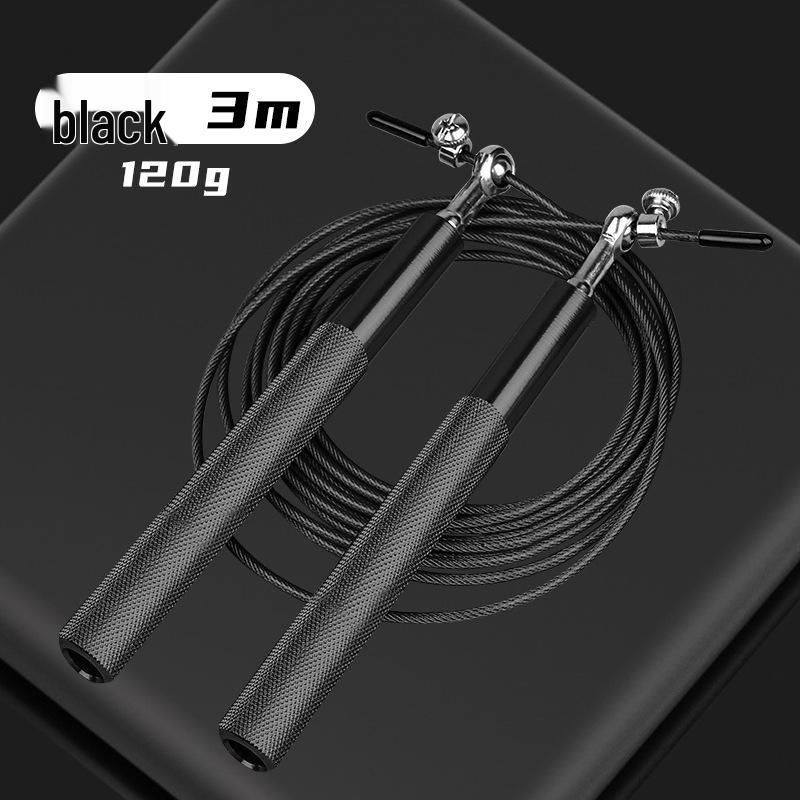 Aluminiumgriff Stahlseil Springseil für Fitness für Erwachsene & Prüfungstraining für Schüler - Professionelles Speed-Lagerdesign