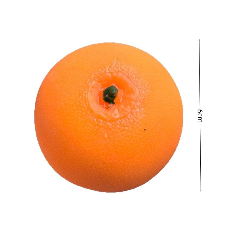 Simulated Tangerine Stress Ball Soft Squeeze Sensory Toy DIY Handmade Non-Toxic for Kids Adults Anxiety Stress Relief