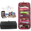 Compact And Stylish Cosmetic Organiser Roll And Go Cosmetic Bag With 4 Zippered Compartments
