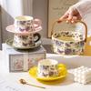 Crape Myrtle Coffee Cups and Plates Event Gifts Opening Ceremony Souvenirs Wedding Gifts  Birthday Gift Boxes for Your Girlfriend