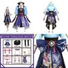High-quality Kamisato Ayaka Costume From Genshin Impact With Full Dress And Fan