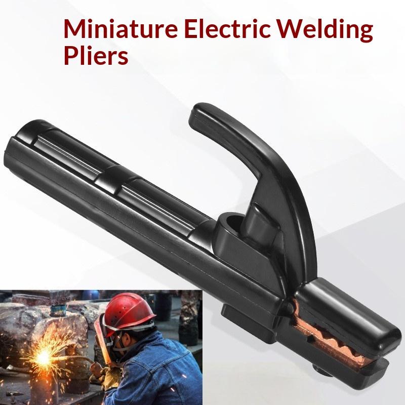 CCA83-1Pcs Copper Heavy Jaw Holding Plier With Soft Handle 300 AMP Welding Electrode Holder For Arc MMA Welder