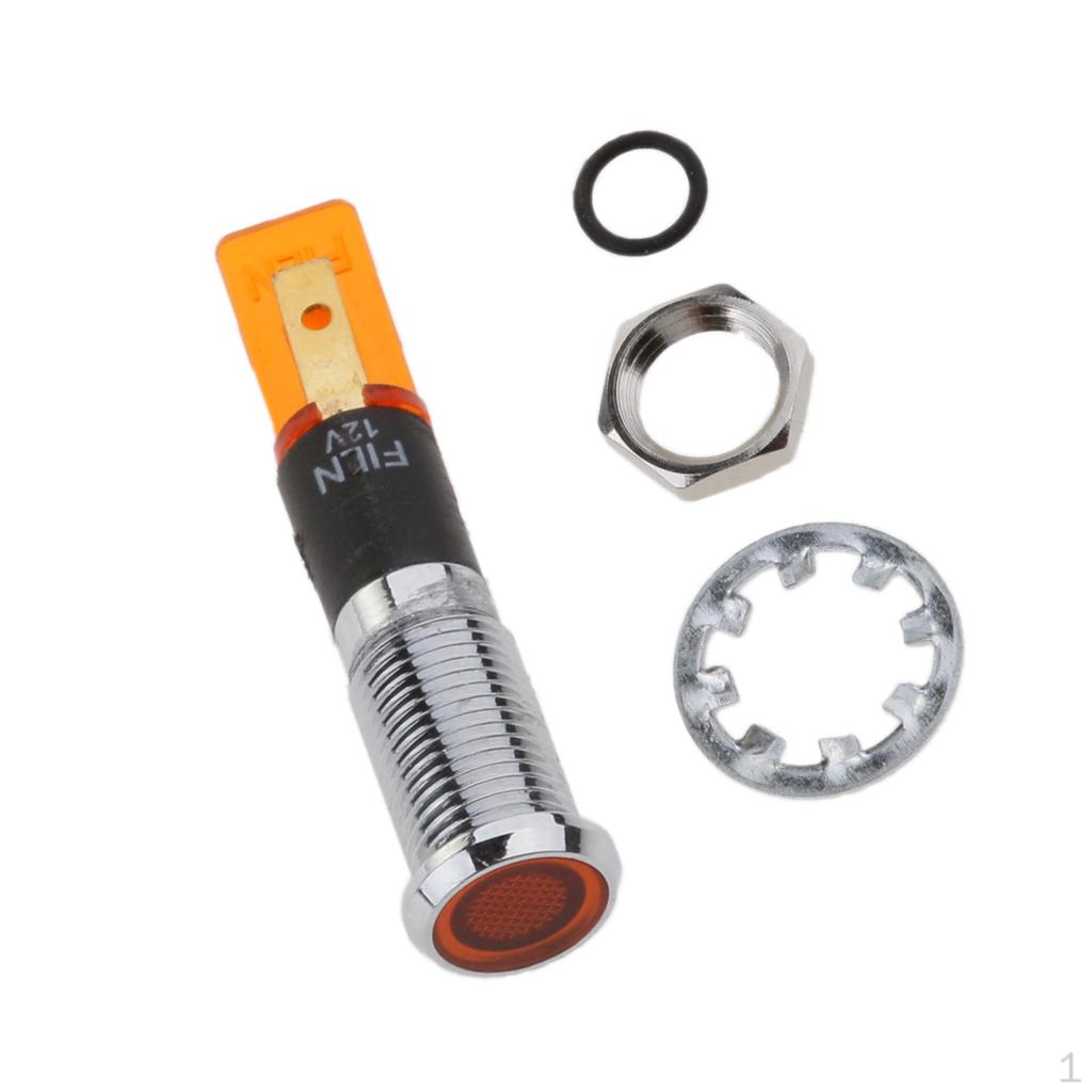 

8mm Truck Motorhome RV LED Indicator Signal Lamp - Yellow