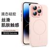 Applicable To iPhone11PROMAX Liquid Silicone Magnetic Mobile Phone Case Apple 11 Crystal Lens Film Anti-drop Hard Case