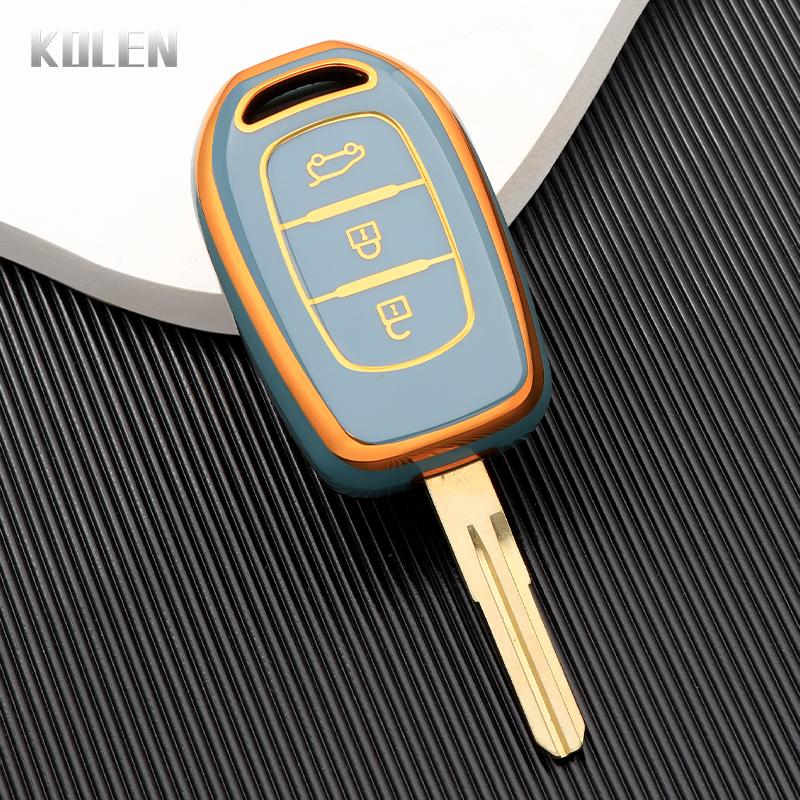 

New Tpu Car Key Case Cover Fob For Renault Kwid Traffic Symbol Dacia Sandero Logan Duster 2 3 Buttons Accessories