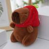 Stylish Capybara Keychain Stuffed Animal Keyring Ornament Adorable Plush Bag Pendant Accessories for Animal Lovers