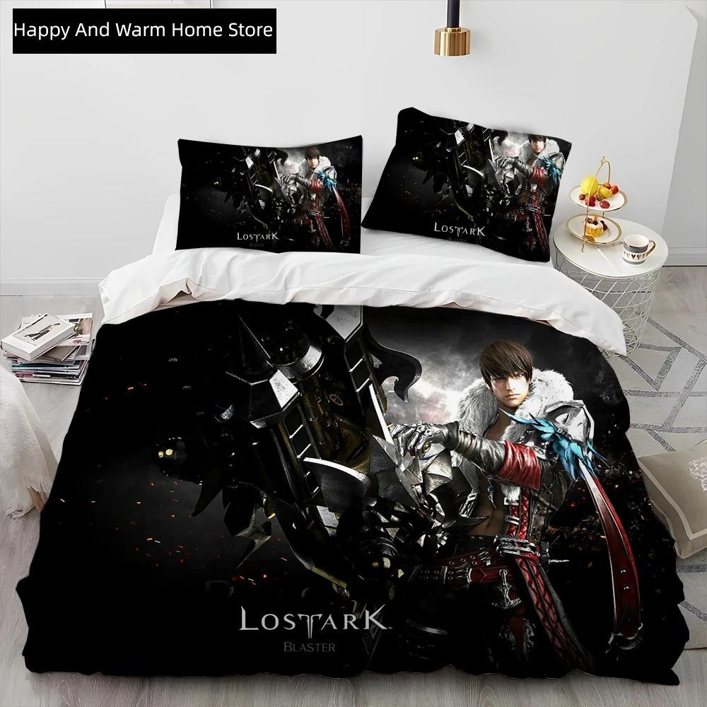 

3D Lost ARK Game Gamer Carton Warm Comforter Beding Set,Soft Duvet Cover Bed Linen Set Comfortable Quilt Cover Pilowcase,king Quen Sized Dimensions 100*200cm Single