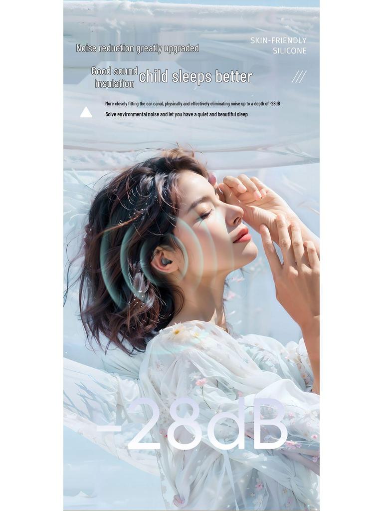 New Invisible Sleep Noise-Canceling TWS Bluetooth Earphones