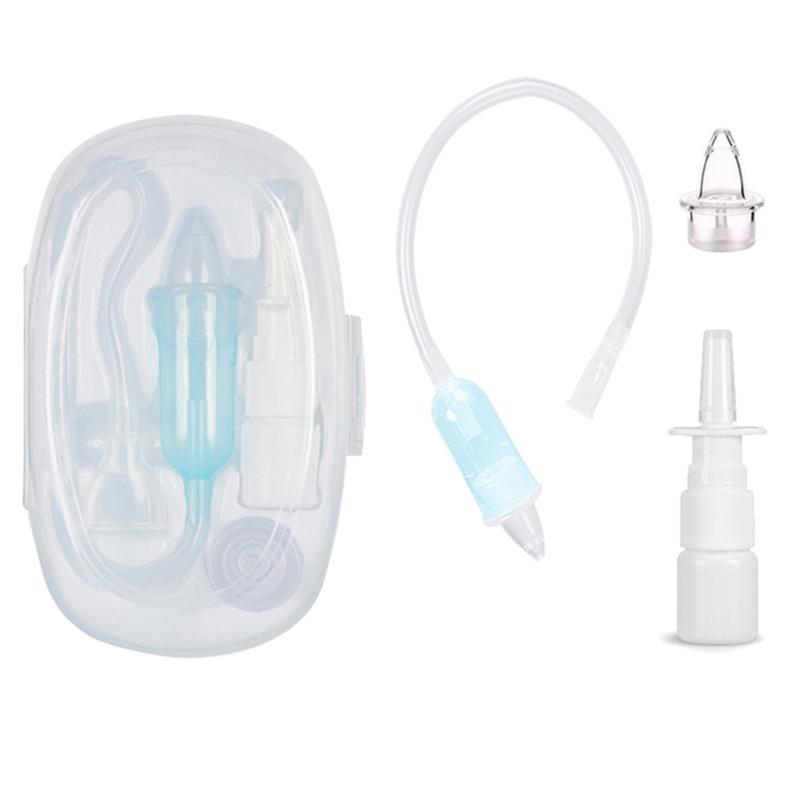 Infant And Toddler Nasal Aspirator Booger Remover with Gentle Silicone Tip Easy to Disassemble And Clean for Daily Care