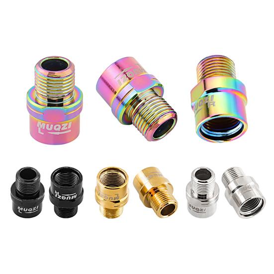 1 Pair MUQZI Bicycle Pedal Anodizing Treatment Spacers High Strength Extension Bolts Anti Deformation Pedal