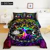 Tree Of Life Digital Printed Bedding Set Soft Comfultable Duvet Cover King Queen Twin Single Size Bithday Gift Room Decoration