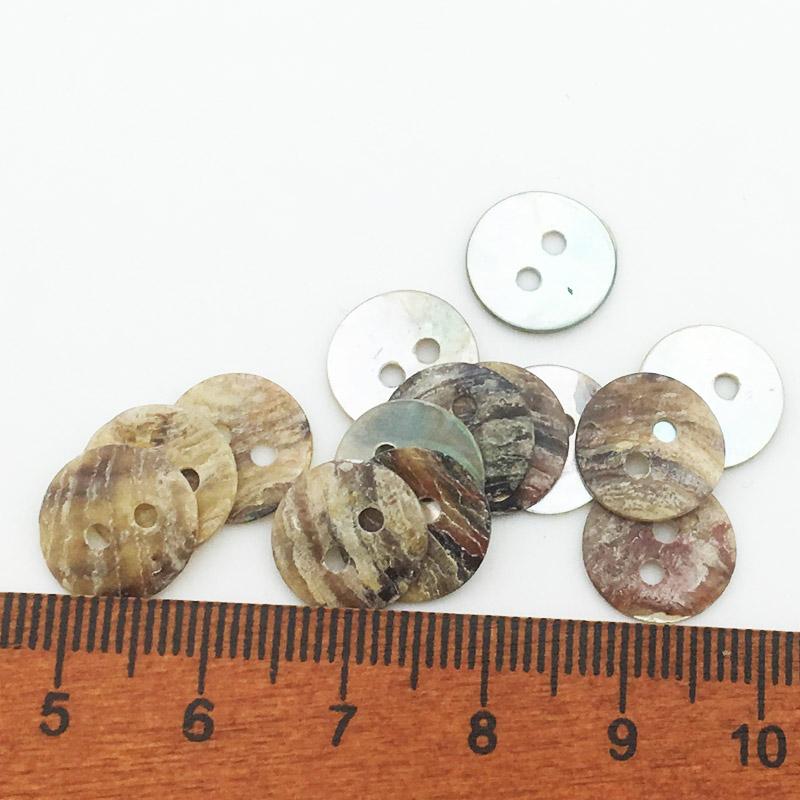 111PCS 11/11/18/11mm Natural Shell Sewing Buttons Color Japan Mother of Pearl MOP Round Shell 1 Hole Button Sewing Accessories