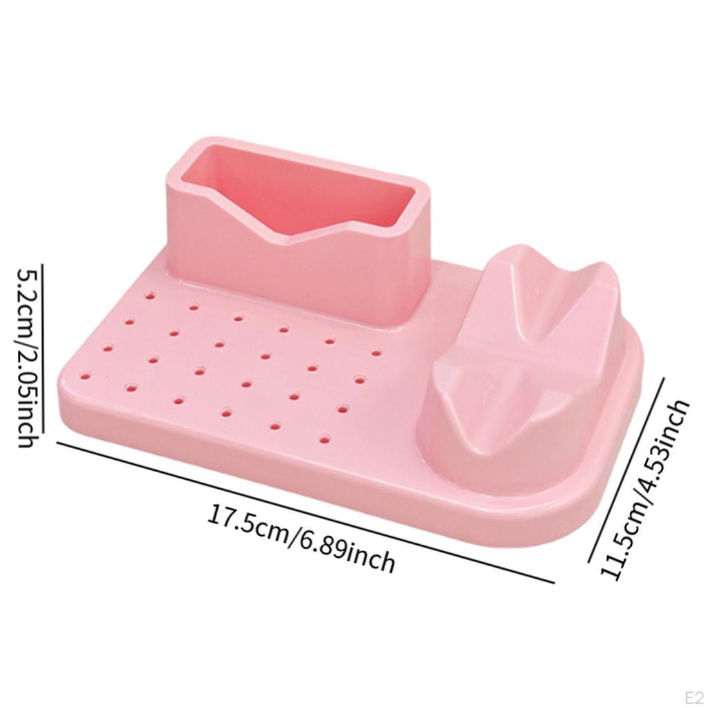 Nagelkunst Polieren Schleifen Organizer 20 Löcher Fräserhalter Maniküre Werkzeugkoffer Große Kapazität