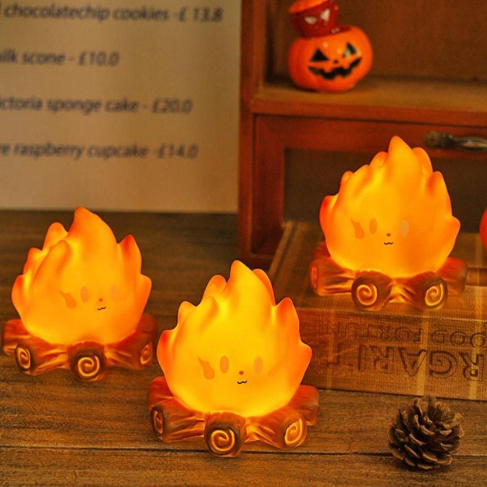 Flame Simulation Flame Night Light Battery Operated Night Lamps  Home Tabletop Ornament