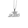 Fashion 2026 Year Graduation Pendant Necklace Minimalist Stainless Steel Gold Plated Gift for Students Jewelry Gift