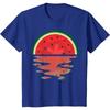 Cute Watermelon Vintage Sunset Summer Vibes Fruit T-Shirt