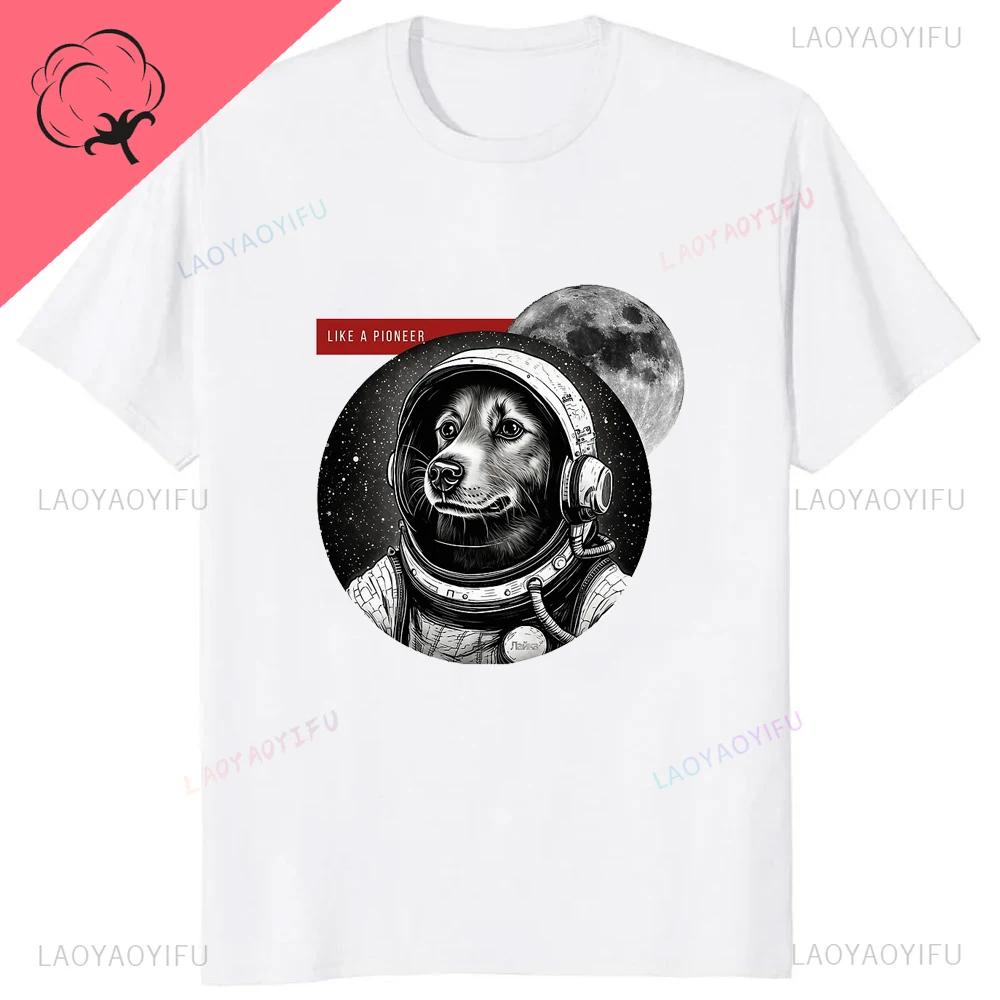 

LEAD NEVER FOLLOW LEADERS Funny Cat Print Tshirt Hilarious Unisex Oversized Short Sleeve Crew Neck Hip Hop Shirt S